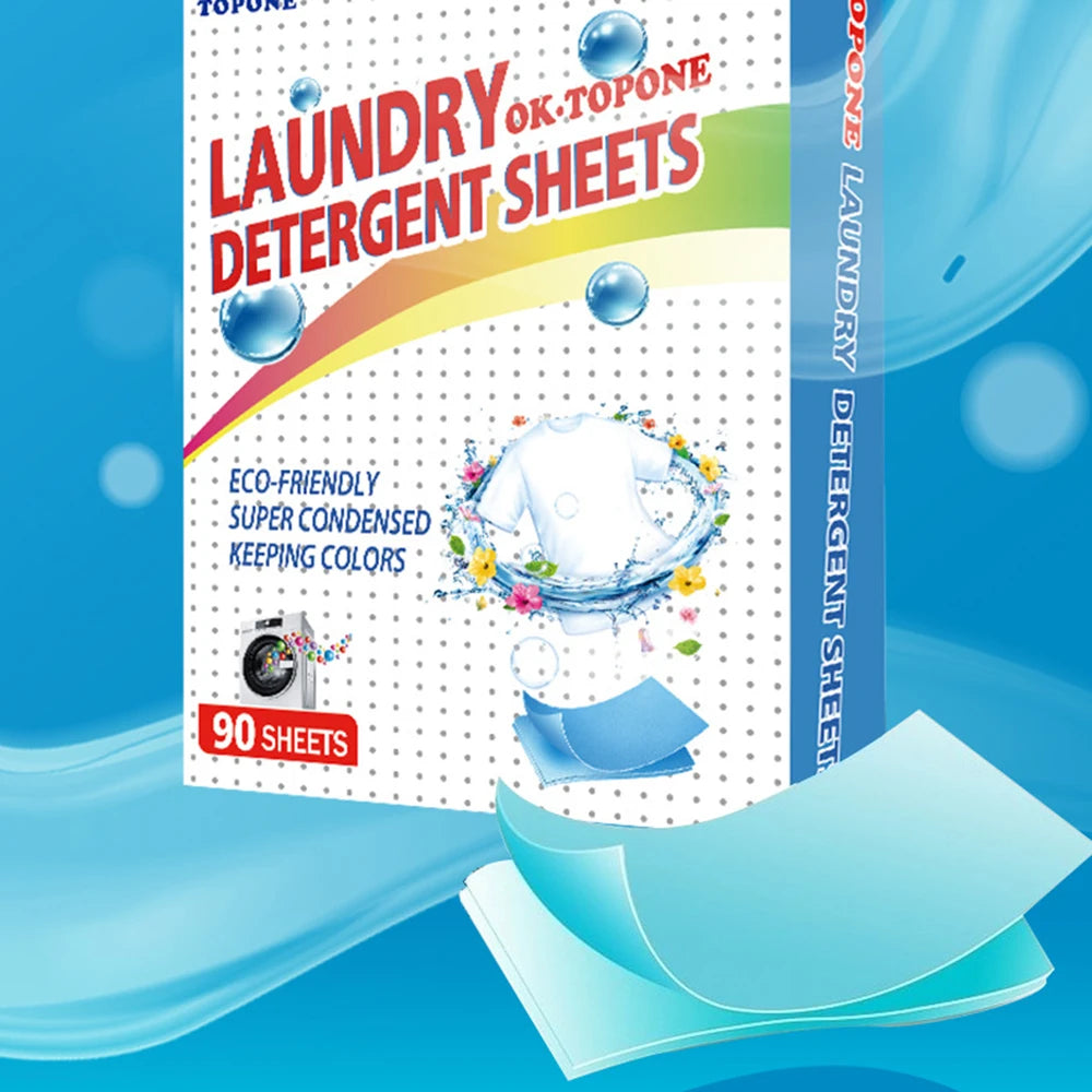Eco-Friendly Laundry Detergent Sheets (90 pcs)