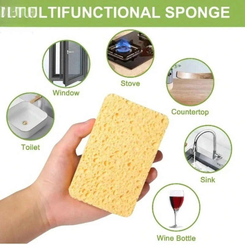 Biodegradable Kitchen Sponge Set — Cellulose & Coconut