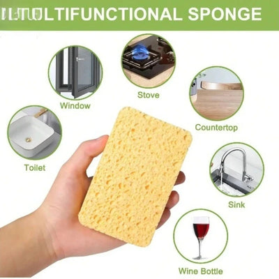 Biodegradable Kitchen Sponge Set — Cellulose & Coconut