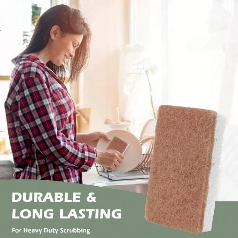 Biodegradable Kitchen Sponge Set — Cellulose & Coconut