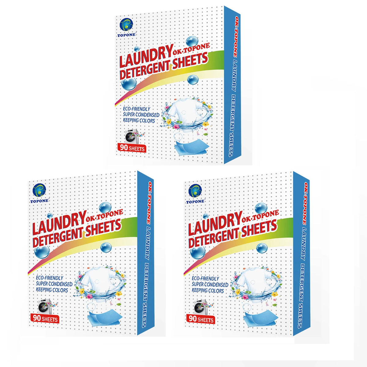 Eco-Friendly Laundry Detergent Sheets (90 pcs)